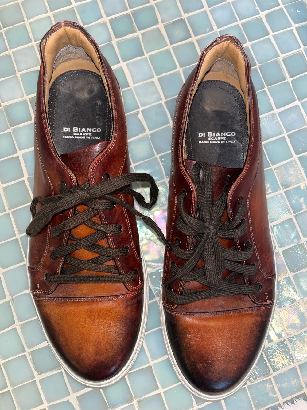 Di Bianco Italy 10 leather sneaker casual dress